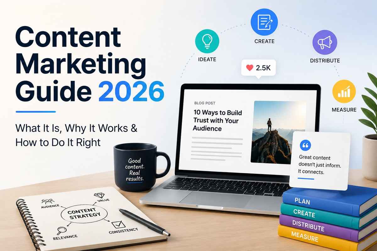 Content marketing guide 2026 covering what it is, why it works and how to do it right