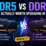 DDR5 vs. DDR4 RAM: Is It Actually Worth Upgrading in 2026? DDR5 vs DDR4 RAM comparison showing speeds, bandwidth and whether it is worth upgrading in 2026