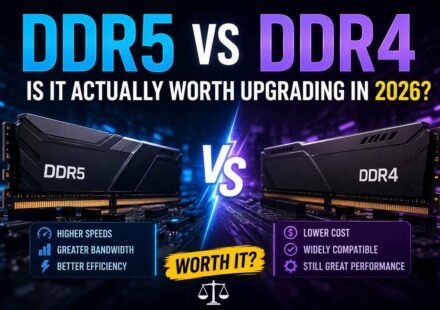 DDR5 vs DDR4 RAM comparison showing speeds, bandwidth and whether it is worth upgrading in 2026