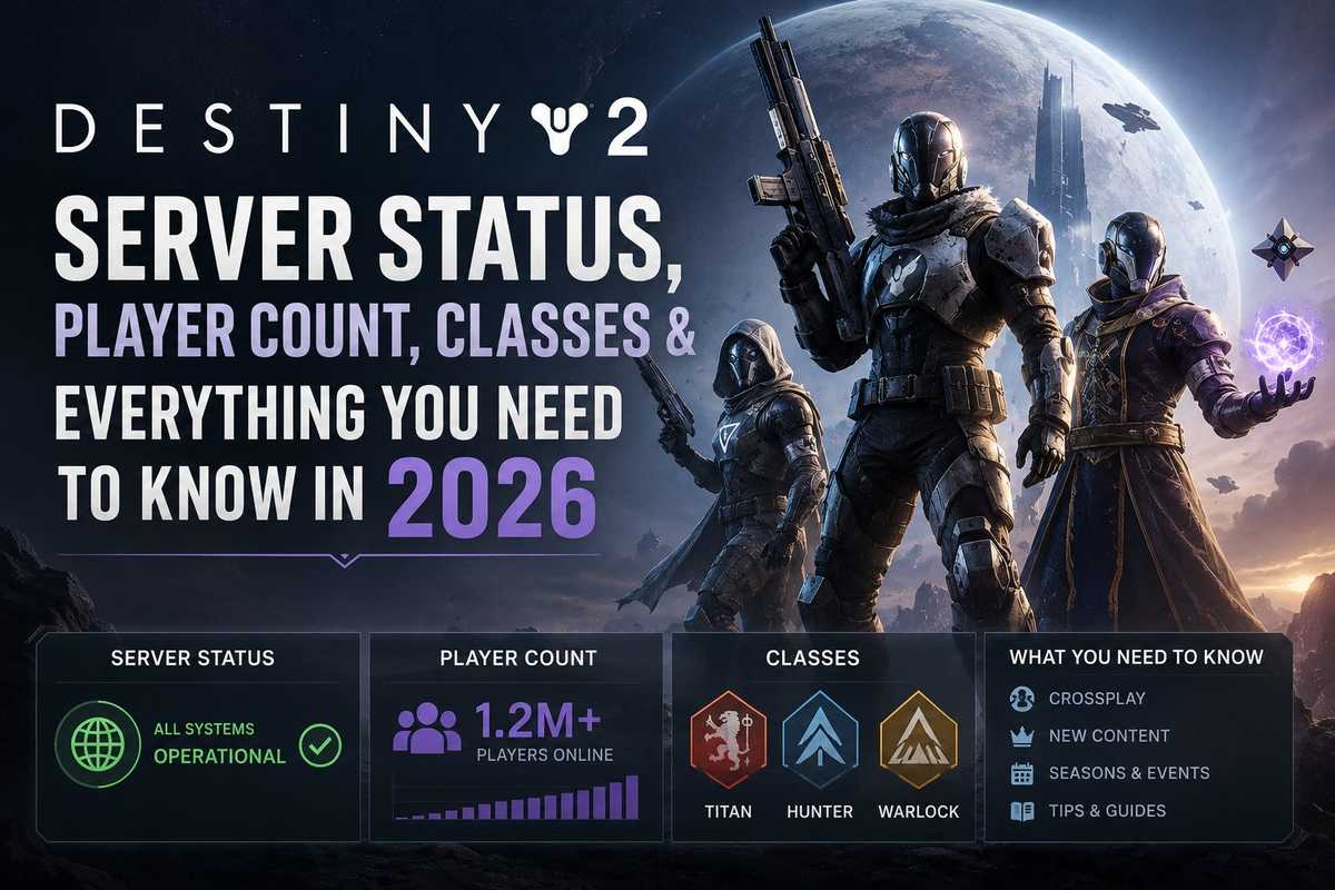 Destiny 2 server status, player count, classes and everything you need to know in 2026