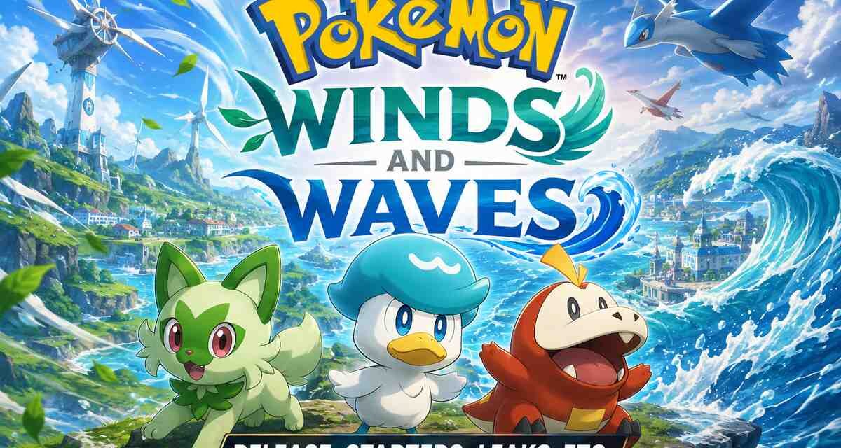 Pokemon Winds and Waves release date starters leaks and everything we know