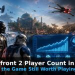 Battlefront 2 Player Count in 2026: Is the Game Still Worth Playing? Battlefront 2 Player Count in 2026 showing Darth Vader and Clone Trooper with player count graph