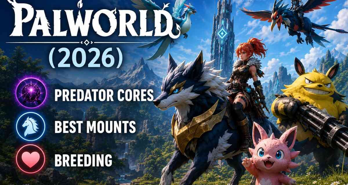 Palworld Guide 2026 – Predator Cores, Best Mounts, and Breeding