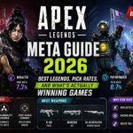 Apex Legends Meta Guide 2026: Best Legends, Pick Rates, and What’s Actually Winning Games Apex Legends Meta Guide 2026 Season 29 Velocity featuring Octane 16.9% pick rate, Pathfinder 8.7%, Wraith 7.3%, Valkyrie 6.5%, best weapons R-99 SMG, Nemesis AR, and 30-30 Repeater marksman rifle