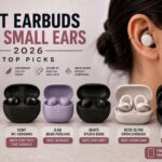 Best earbuds for small ears 2026 top picks featuring Google Pixel Buds Pro 2, Sony WF-1000XM5, JLab JBuds Pods ANC, Beats Studio Buds, Bose Ultra Open Earbuds, and Shokz OpenFit Pro