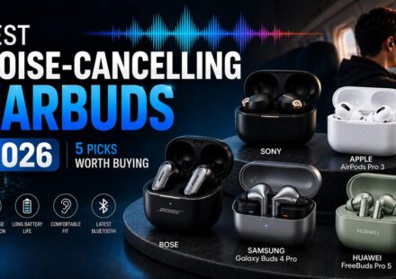 Best noise-cancelling earbuds 2026, 5 picks worth buying: Bose, Sony, Apple AirPods Pro 3, Samsung Galaxy Buds 4 Pro, and Huawei FreeBuds Pro 5