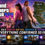 GTA 6 Gameplay, Map Size, Crossplay & Features: Everything Confirmed So Far Jason and Lucia with the Leonida map, huge map details, unconfirmed crossplay, and new features panels in GTA 6.