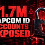 Capcom Data Breach Exposes 11.7 Million CAPCOM ID Accounts Broken padlock with glowing red keyhole next to text showing 11.7 million CAPCOM ID accounts exposed in Capcom data breach