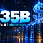 Meta Starts $95 Billion Stock Sale to Fund AI, With Nvidia, AMD, and Broadcom Buying In Illustration of an AI data center with a glowing dollar sign and the text “$35B Meta’s AI stock sale.”